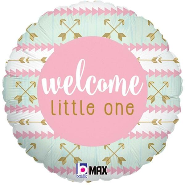 Loftus International 18 in. Welcome Little One Pink Balloon, 11PK B3-6692